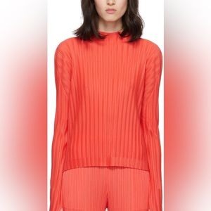 Pleats Please Issey Miyake Long Sleeve RED
